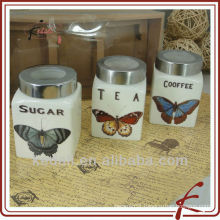 ceramic storage jar with lid